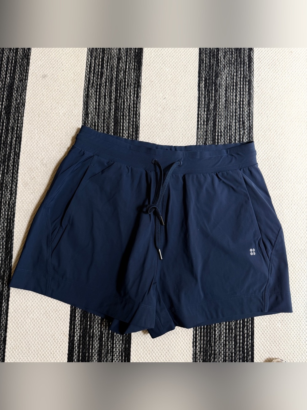 Sweaty Betty Women's Navy Athletic Drawstring Running Shorts Size 8